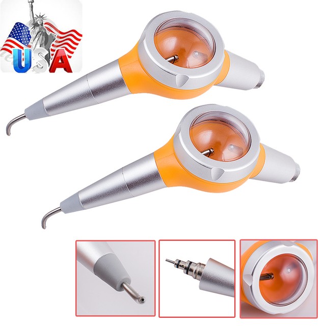 2pcs Dental Jet Air Polisher Polishing Handpiece Hygiene Prophy Air