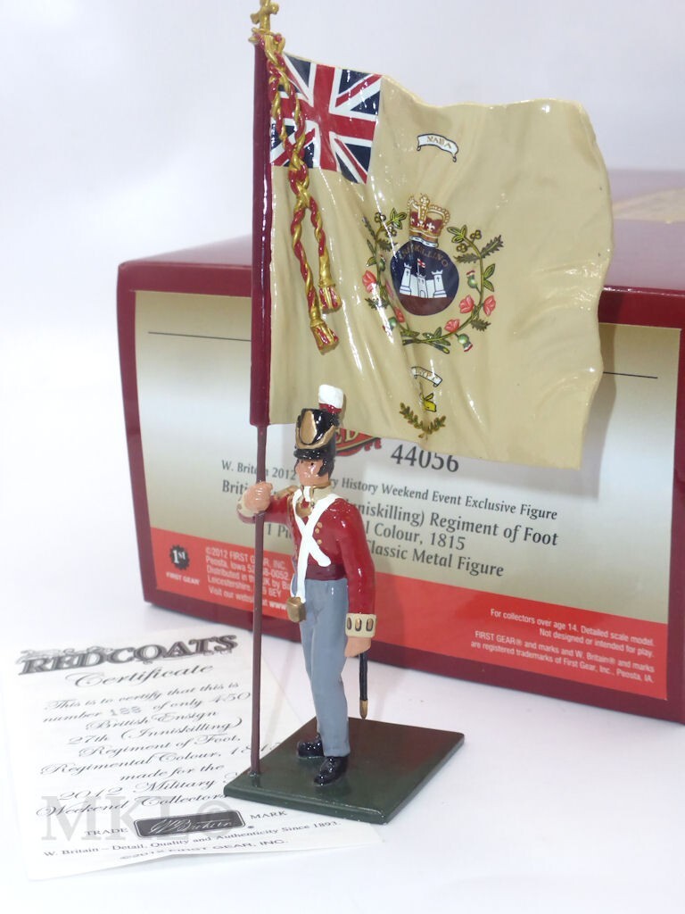 Britains Redcoats British Ensign 27th Inniskilling Regimental Colour 44056