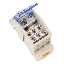 DIN Rail Power Junction Box Terminal Block Connector Distribution Box AC DC10...