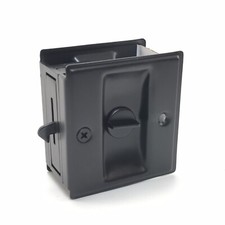 Privacy Sliding Door Lock, Black