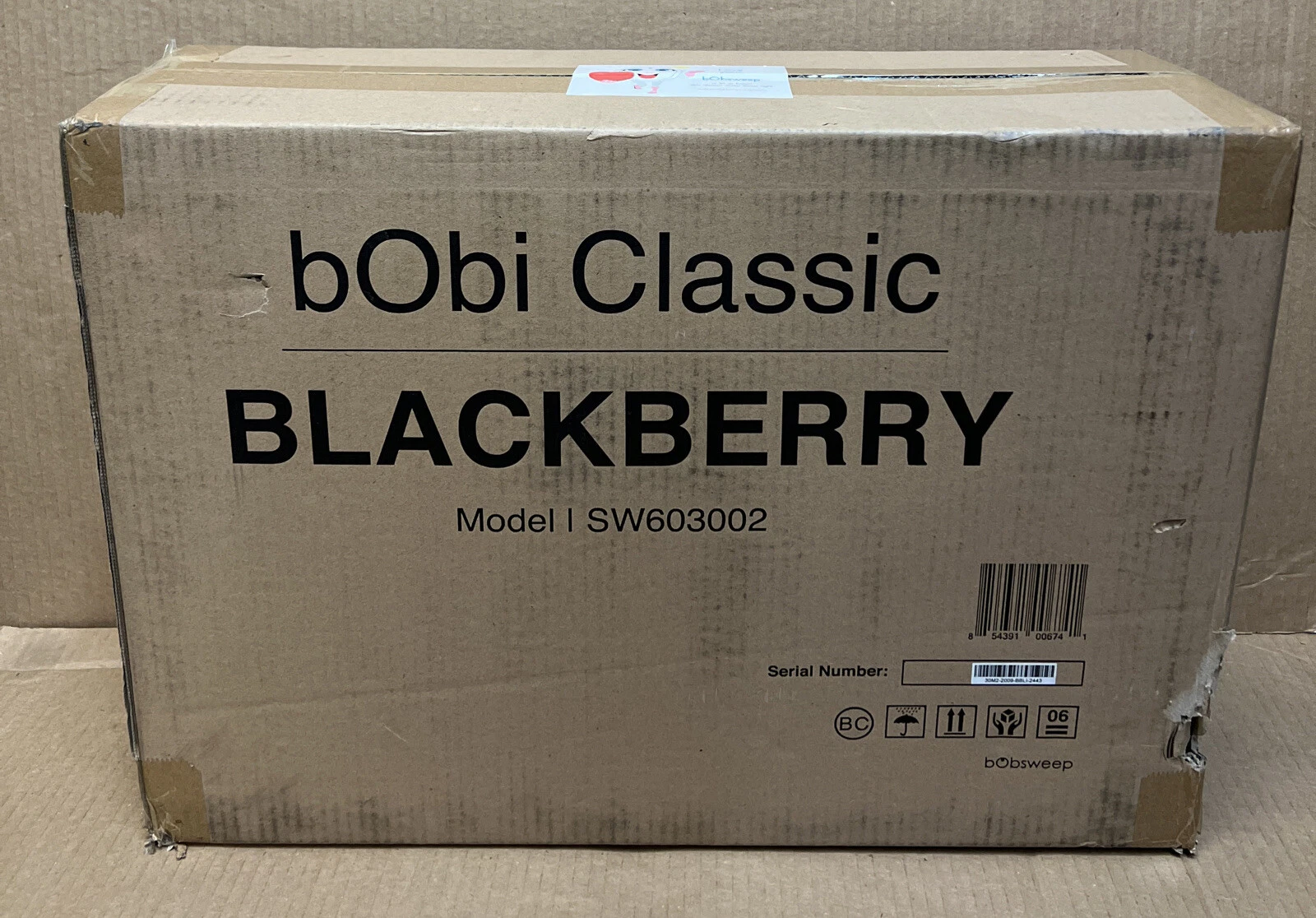 bObi Classic Robotic Vacuum Cleaner and Mop Blackberry - Sealed
