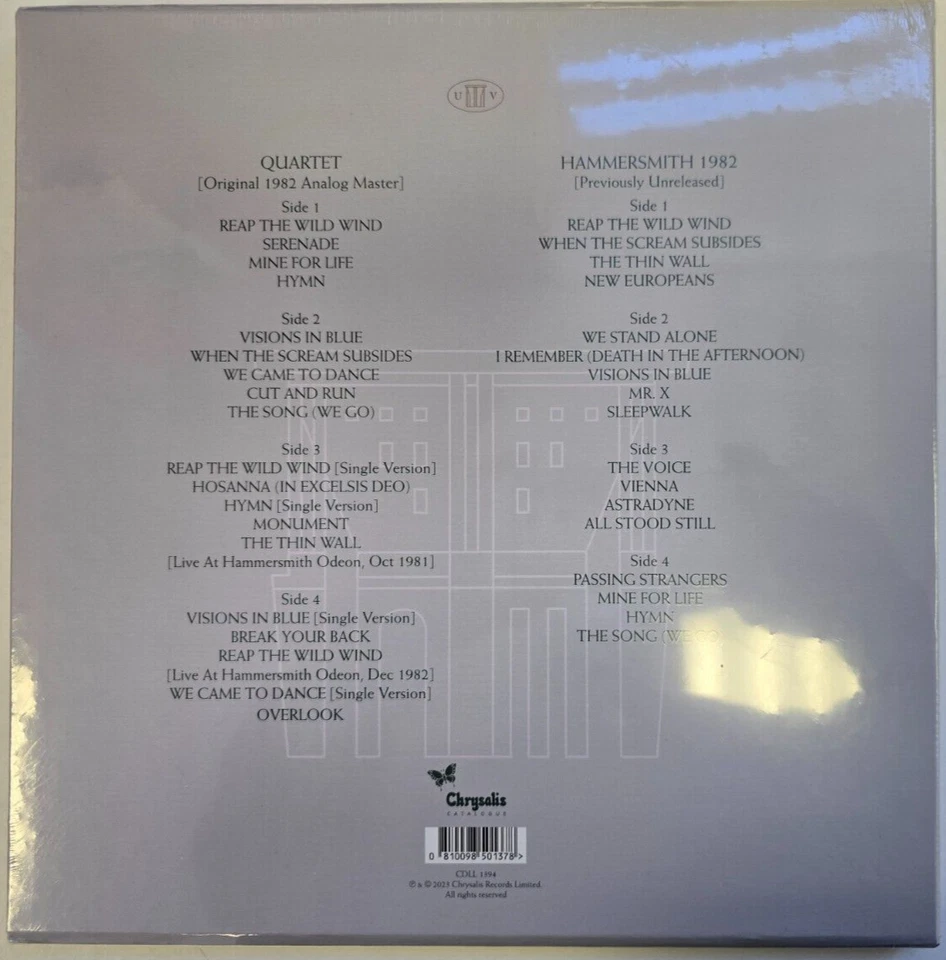 Ultravox Quartet 4 x LP Album vinyl record Boxset remastered coloured limited ed - Image 3 of 4