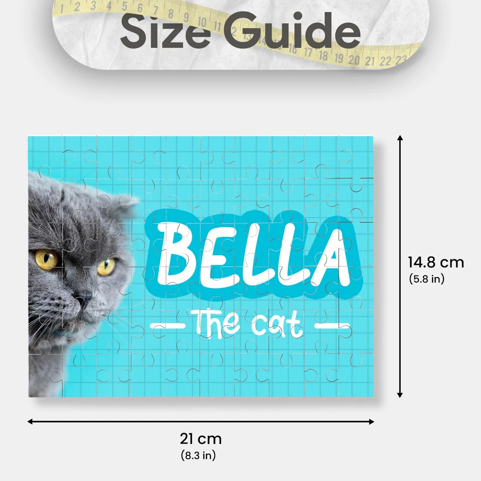 PERSONALISED A5+ Wooden Puzzle: 60 Pieces PHOTO & MESSAGE Ideal Gift UK Made - Image 2 of 4