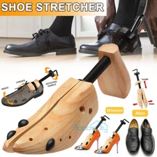 Adjustable Men Women Wooden Shoe Stretcher Expander Boot Size US 5-13 Steel Tube
