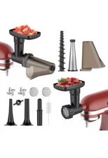 Food Meat Grinder Attachment Fruit Jucier Vegetable Strainer Set For Kitchenaid