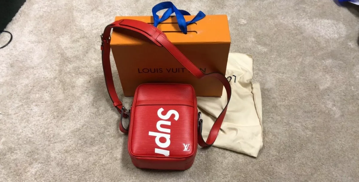 Louis Vuitton, Bags, Louis Vuitton X Supreme Danube Epi Pm Red