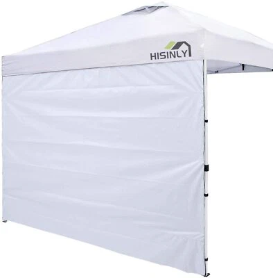 HISINLY Carpa De Patio 10x10 Toldo Para Fiesta Exterior Playa Con 3 Paredes Laterales US