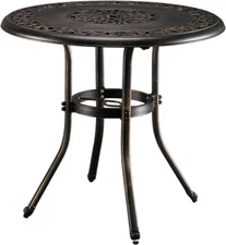 Diningtable Outdoor Table, Hole, Cas with Umbrella round Patio VINGLI 32" Dining