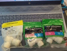 (3) pack Watts 3558-1014 P-683 Angle Stop Valve Plastic 1/2" CTS x 3/4" MGHT