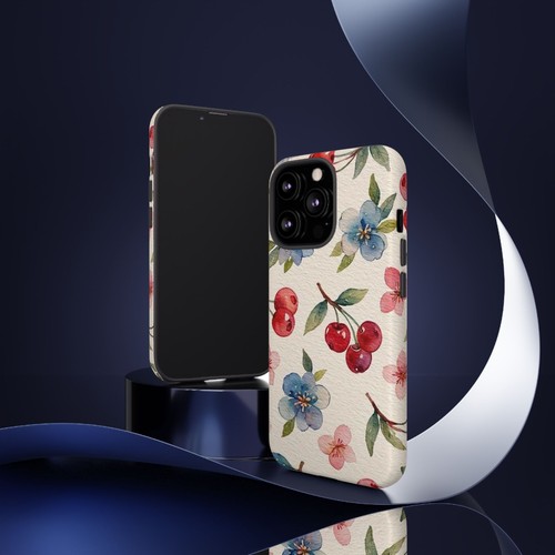 Cherry & Floral Phone Case, Cute Flower & Fruit Cover | X61 - 第 99/272 張圖片