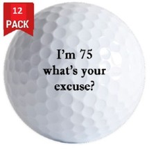 1 Dozen 75 Your Excuse Logo Brand New Callaway Warbird Golf Balls  FREE TEES