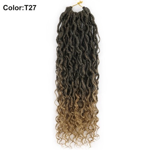 14-24" Goddess Faux Locs Crochet Braids Boho Curls River Locs Hair Extensions - Picture 26 of 32