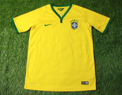 BRAZIL TEAM 2014/2015 FOOTBALL SOCCER SHIRT JERSEY HOME NIKE