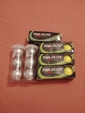 6 Chromax M5 High Visibility Golf Balls, SILVER, NEW+ 12 Top Flite D2 Feel