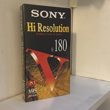 Sony VHS Hi  Resolution Video Tape,  E-180 3 Hours. New and Sealed.