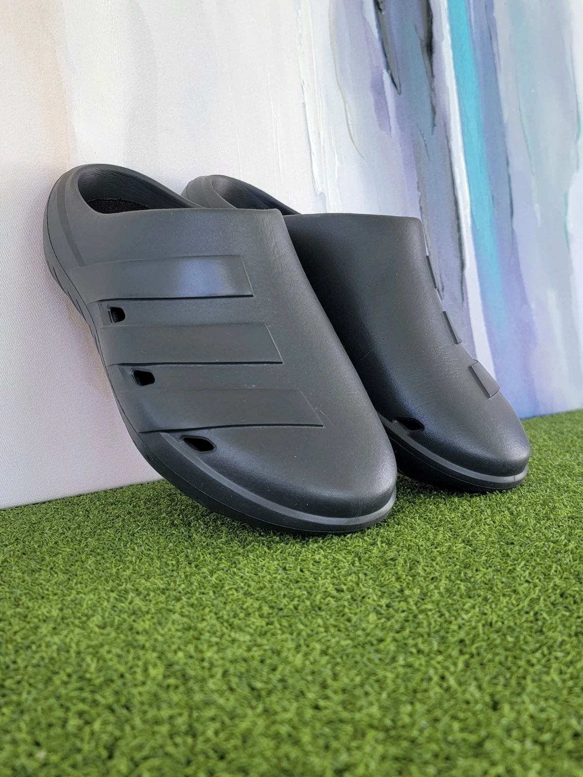 Adidas Unisex Adulto Adicane Zoccoli Uomo 9 Donna 10 Slide Sandalo HQ9918 Nero