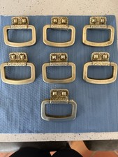 Set of 7 mid Century Modern Drawer Pulls