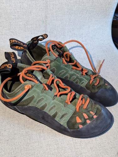 La Sportiva Tarantulace Lace-Up Climbing Shoes Green/Orange Size 41