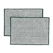Room Essentials White/Black Everyday Chenille Bath Rug Set Of Two