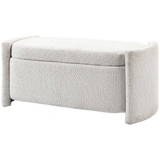 Sitzbank mit Stauraum Flurbank Schuhbank, gepolstert, 105 cm x 44 cm x 45,5 cm.