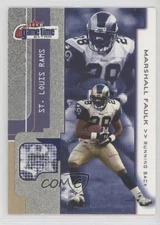 2001 Fleer Game Time Extra Marshall Faulk #14 HOF 0q3