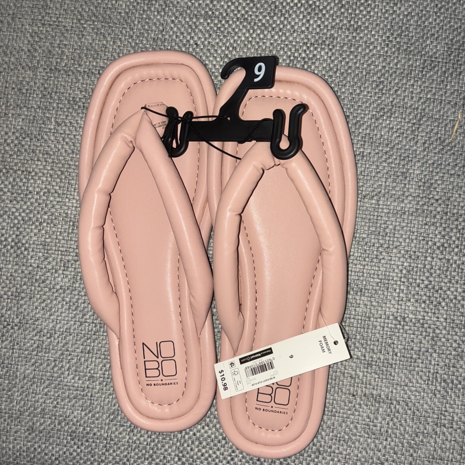 SAOLA Sandali infradito tanga rosa pastello floatie grossa suola ammortizzata gonfia Y2K taglia 9