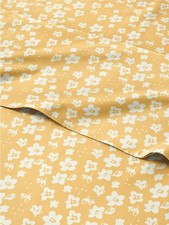 Floral Sheets - Yellow Floral Bed Sheet Set - 1 Flat, 1 Fitted  2 Pillowcase...
