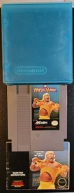 NES WWF WrestleMania (Nintendo Entertainment System, 1988) con manuale + custodia blu
