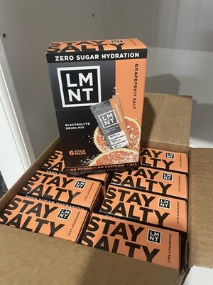 LMNT Grapefruit Salt 48 Sticks   8 Boxes x 6   Zero Sugar   NEW