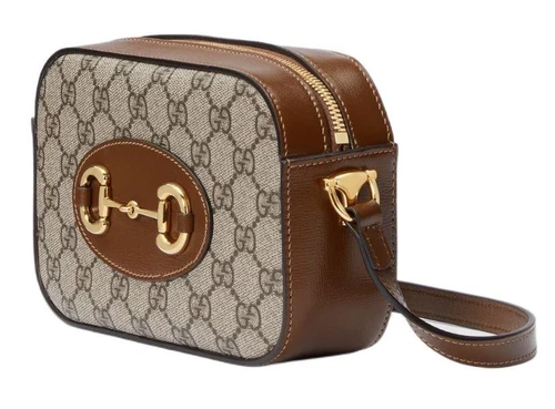 NUOVA BORSA A TRACOLLA PICCOLA GUCCI HORSEBIT1955 GG SUPREME TELA PELLE