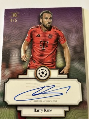 Topps Harry Kane 2024/25 Definitive UCC ON CARD Auto /5 Bayern München England