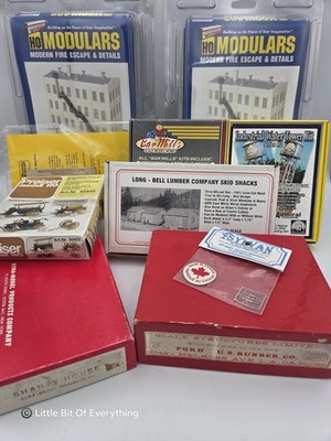 Structures & Detail LOT (HO Scale) - Bar Mills, Walthers, SS Ltd, Preiser & More