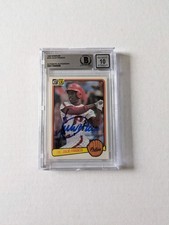 Julio Franco 1983 Beckett graded autograph Donruss ROOKIE Card Authentic. rookie card picture