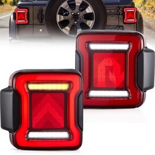 VLAND OLED Rücklichter Für JEEP WRANGLER 2018-2020 mit Gelb Dynamic Blinker Paar