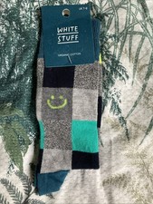 BNWT White Stuff Men’s Size 7-9 Smiley Check Ankle Socks
