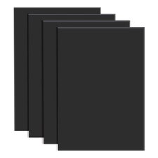 BENECREAT 4PCS Foglio Adesivo in Silicone 11.8x8.2 Nero Antiscivolo in Gomma S