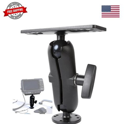 Aluminum Alloy Fish Finder Mount with 1.5'' / C Size Ball Double Socket Arm, 5...