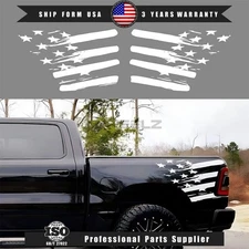 White Sport Rear Trunk Side Bed Vinyl Decal Sticker For Dodge RAM 1500 2500 3500