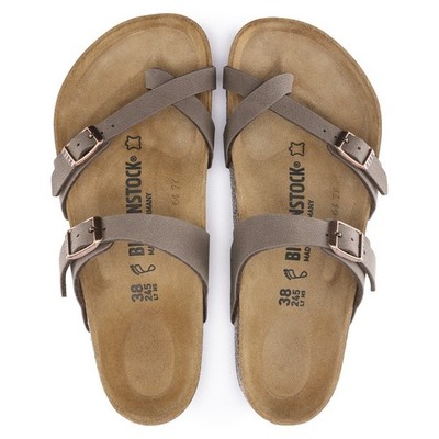 Birkenstock Mayari Birkibuc Women's Sandals Wide Mocha - NEW