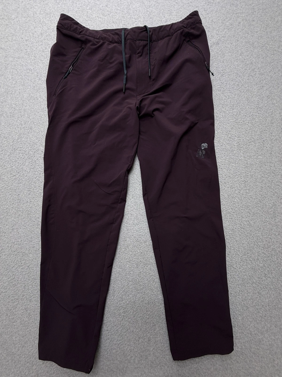 Mountain Hardwear Track Pants Mens Large Purple Softshell Hiking Zip Pockets
Opens in a new window o