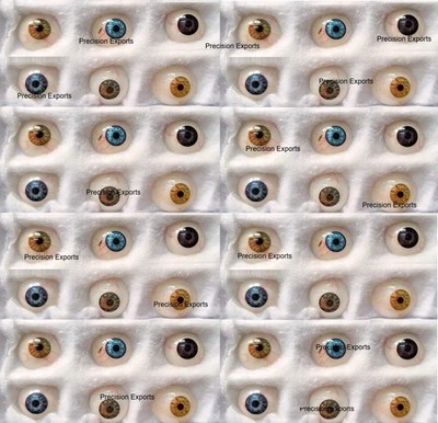 MIX SHADE Human Realistic Artificial Eye Natural Prosthetic EYE Set Of 50PC