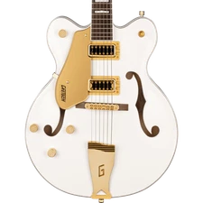 Gretsch G5422GLH Double-Cut Left-Handed Electric Guitar, Snowcrest White