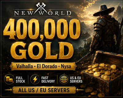 New World Gold Coins 400k / 400 000 Coins /US East West / EU / Any servers