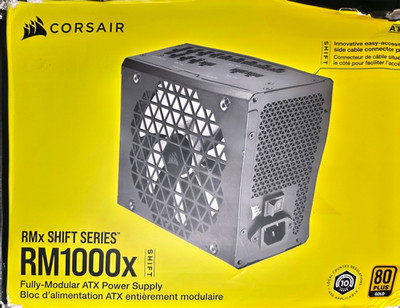 Corsair RM1000x Shift 1000W Fully Modular ATX 80 PLUS Gold PSU Black