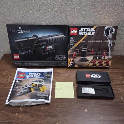 LEGO Star Wars PROMO LOT (40917, 40765, 30728, & Beskar Keychain) BRAND NEW RARE