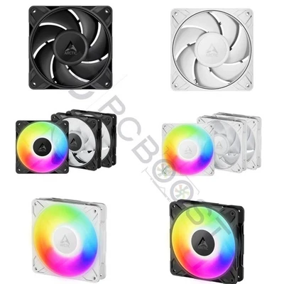 Arctic P12 120mm PRO High Static Pressure Case Fans - PWM, ARGB, Multi-Pack