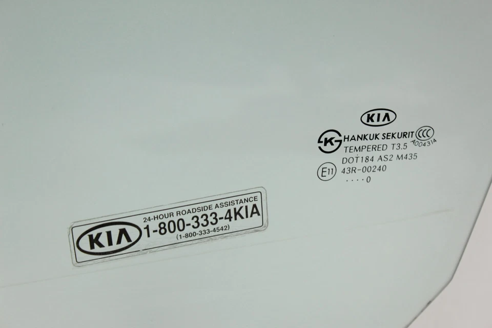 KIA Forte 2010-2013 puerta delantera izquierda lado del conductor ventana vidrio OEM Foto 2 de 4
