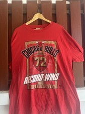 Vintage Chicago Bulls 72 Wins T-Shirt XXL Nutmeg 90s NBA Michael Jordan Era