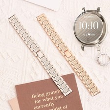 Diamond Stainless Steel Band for Garmin Lily 2 & Lily 2 Active Metal Strap