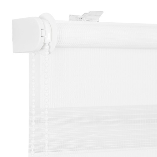 Doppelrollo Duo Rollo Klemmfix ohne Bohren blickdicht Fensterrollo Zebrarollo - Zdjęcie 29 z 77